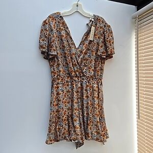 Size xl shorts romper NWT